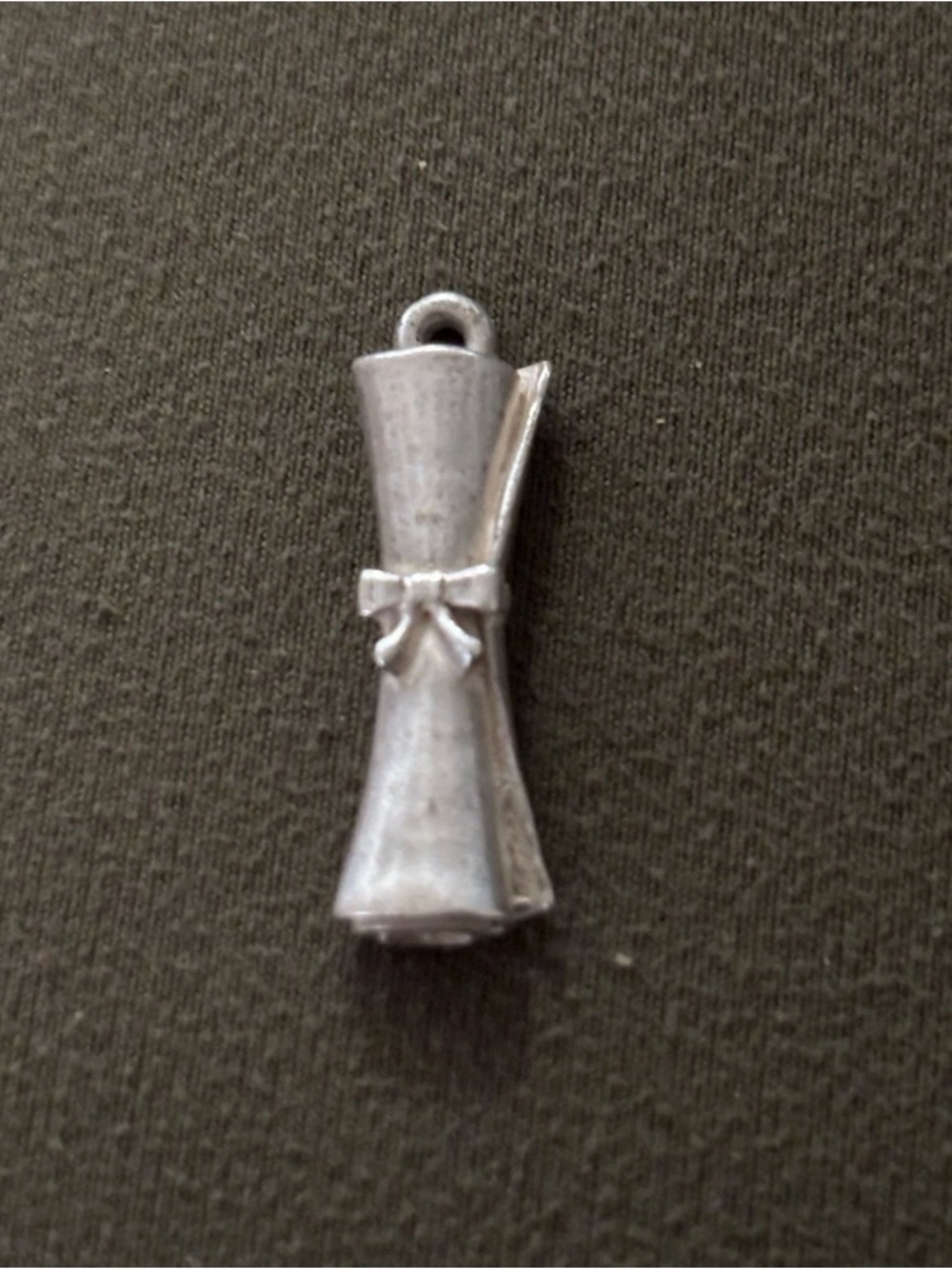 James Avery Vintage Diploma Charm Sterling Silver 925 Graduation Scroll